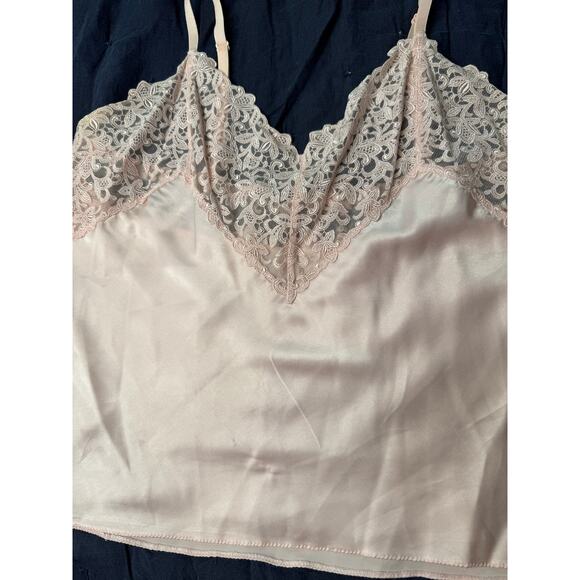 Vintage Wacoal Blush Pink Lace Camisole Japan Medium • Silky Coquette  Lingerie - Picture 12 of 12
